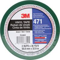 471 Vinyl Tape, 50.8 mm (2") W x 32.9 m (108') L, 5.2 mils, Green Advanced Consulting and Training Ltd.