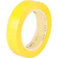 471 Vinyl Tape, 25.4 mm (1") W x 32.9 m (108') L, 5.3 mils, Yellow Advanced Consulting and Training Ltd.