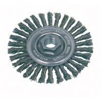 High Speed Small Grinder Stringer Bead Knot Wire Wheel Brush, 4" Dia., 0.02" Fill, 5/8"-11 Arbor, Stainless Steel Advanced Consulting and Training Ltd.