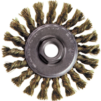 High Speed Small Grinder Knot Wire Wheel Brush, 4" Dia., 0.02" Fill, 5/8"-11 Arbor, Steel Advanced Consulting and Training Ltd.