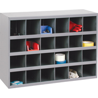 Armoires pour bacs de rangement en acier, 33-3/4" la x 12" p x 23-7/8" h, Gris Advanced Consulting and Training Ltd.