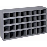 Armoires pour bacs de rangement en acier, 34-3/4" la x 8-1/2" p x 19-1/4" h, Gris Advanced Consulting and Training Ltd.