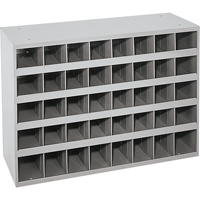 Armoires pour bacs de rangement en acier, 33-3/4" la x 12" p x 23-7/8" h, Gris Advanced Consulting and Training Ltd.