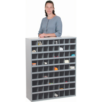 Armoires pour bacs de rangement en acier, 33-3/4" la x 12" p x 42" h, Gris Advanced Consulting and Training Ltd.