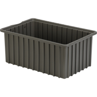 Divider Box&reg; Containers, Polyethylene, 16.5" W x 10.9" D x 7" H, Grey Advanced Consulting and Training Ltd.