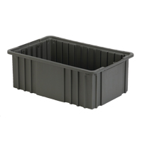 Divider Box, Polyethylene, 15.5" W x 9.9" D x 6" H, Grey Advanced Consulting and Training Ltd.