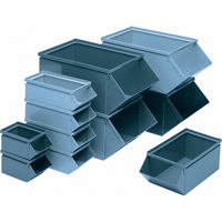 Bac en acier, Cap. 100 lb, 12" la x 20-1/2" p x 9-1/2" h, Bleu Advanced Consulting and Training Ltd.