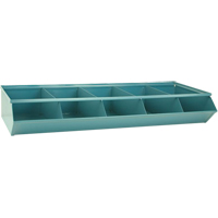 Bacs sectionnels superposables, Cap. 100 lb, 37" la x 15-1/2" p x 6" h, Bleu Advanced Consulting and Training Ltd.