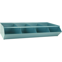 Bacs sectionnels superposables, Cap. 100 lb, 37" la x 18-3/4" p x 7-1/2" h, Bleu Advanced Consulting and Training Ltd.