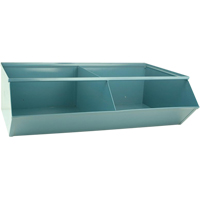 Bacs sectionnels superposables, Cap. 100 lb, 37" la x 24" p x 11" h, Bleu Advanced Consulting and Training Ltd.