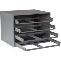 Casiers pour boîtes &agrave; compartiments, Acier, 4 compartiments, 20" la x 15-3/4" p, 15" h, Gris Advanced Consulting and Training Ltd.