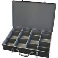 Boîtes &agrave; compartiments ajustables, Acier, Variable compartiments, 13-3/8" la x 9-1/4" p, 2" h, Gris Advanced Consulting and Training Ltd.