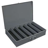 Boîtes en acier &agrave; compartiments &agrave; fond courb&eacute;, 18,34" la x 12,16" p x 3,16" h, 6 verticaux compartiments Advanced Consulting and Training Ltd.