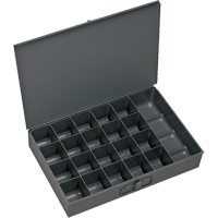 Boîtes &agrave; fond courb&eacute;, Acier, 21 compartiments, 13-3/8" la x 9-1/4" p, 2" h, Gris Advanced Consulting and Training Ltd.
