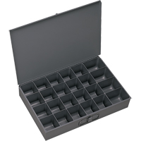 Boîtes &agrave; fond courb&eacute;, Acier, 24 compartiments, 13-3/8" la x 9-1/4" p, 2" h, Gris Advanced Consulting and Training Ltd.