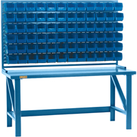 Rayonnage &agrave; persienne avec bacs, 36 bacs, 72" la x 15" p x 40" h Advanced Consulting and Training Ltd.