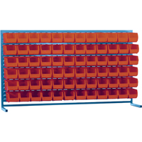 Rayonnage &agrave; persienne avec bacs, 72 bacs, 72" la x 15" p x 40" h Advanced Consulting and Training Ltd.