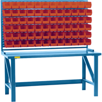 Rayonnage &agrave; persienne avec bacs, 36 bacs, 72" la x 15" p x 40" h Advanced Consulting and Training Ltd.