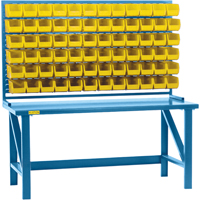 Rayonnage &agrave; persienne avec bacs, 36 bacs, 72" la x 15" p x 40" h Advanced Consulting and Training Ltd.