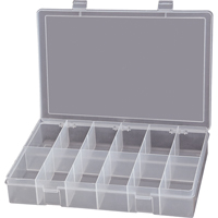 Boîtes &agrave; compartiments compactes en polypropyl&egrave;ne, 13-1/8" la x 9" p x 2-5/16" h, 12 compartiments Advanced Consulting and Training Ltd.