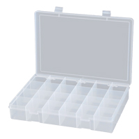 Boîtes &agrave; compartiments compactes en polypropyl&egrave;ne, 13-1/8" la x 9" p x 2-5/16" h, 24 compartiments Advanced Consulting and Training Ltd.