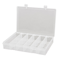 Boîtes &agrave; compartiments compactes en polypropyl&egrave;ne, 13-1/8" la x 9" p x 2-5/16" h, 6 compartiments Advanced Consulting and Training Ltd.