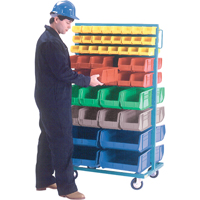 Supports mobiles pour contenants - &agrave; deux c&ocirc;t&eacute;s, 0 bacs, 36" la x 24" p x 67-1/2" h Advanced Consulting and Training Ltd.