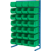 Single-Sided Stationary Bin Rack, 36" W x 12" D x 61" H, 28 Bins Advanced Consulting and Training Ltd.