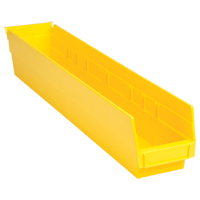 Bacs de rangement pour tablettes, 4-1/8" la x 4" H x 23-5/8" p, Jaune, Capacit&eacute; 50 lb Advanced Consulting and Training Ltd.
