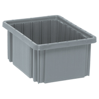 Divider Box&reg; Containers, Plastic, 10.9" W x 8.3" D x 5" H, Grey Advanced Consulting and Training Ltd.