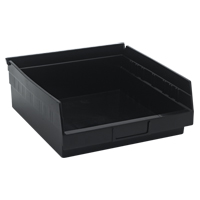 Bac pour &eacute;tag&egrave;re &eacute;conomique, 11-1/8" la, 4" h x 11-5/8" p, Noir Advanced Consulting and Training Ltd.
