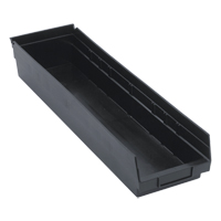 Bac pour &eacute;tag&egrave;re &eacute;conomique, 6-5/8" la, 4" h x 23-5/8" p, Noir Advanced Consulting and Training Ltd.
