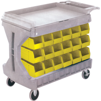 Pro Cart With Yellow Bins, Double-sided, 36 bins, 45-5/18" W x 24" D x 34-3/4" H Advanced Consulting and Training Ltd.