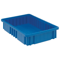 Divider Box&reg; Containers, Plastic, 16.5" W x 10.9" D x 3.5" H, Blue Advanced Consulting and Training Ltd.