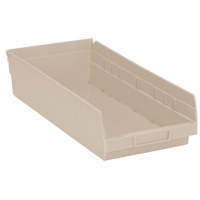 Economy Shelf Bin, 8-3/8" W x 4" H x 17-7/8" D, Ivory Advanced Consulting and Training Ltd.