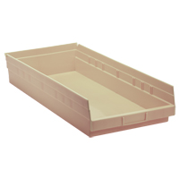 Bac pour &eacute;tag&egrave;re &eacute;conomique, 11-1/8" la x 4" H x 23-5/8" p, Ivoire, Capacit&eacute; 60 lb Advanced Consulting and Training Ltd.
