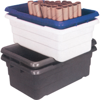 Bacs empilables en crois&eacute;, 16" la x  p x 8,5" h, Gris Advanced Consulting and Training Ltd.