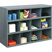 Armoires pour bacs de rangement, Acier, 12 tiroirs, 33-3/4" x 12" x 23-7/8", Gris Advanced Consulting and Training Ltd.