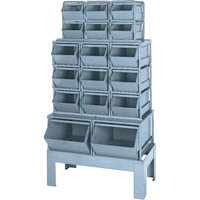 Combinaisons de bacs &agrave; assembler, Cap. 1000 lb, 33-1/2" la x 19 1/2" p x 54-1/4" h, Bleu Advanced Consulting and Training Ltd.