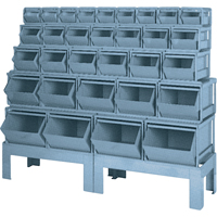 Combinaisons de bacs &agrave; assembler, Cap. 1000 lb, 68" la x 19-1/2" p x 55 1/4" h, Bleu Advanced Consulting and Training Ltd.