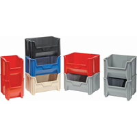 Contenants &agrave; empiler g&eacute;ants, 16,5" la x 17,5" p x 12,5" h, Gris Advanced Consulting and Training Ltd.