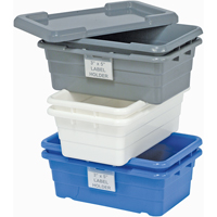 Bacs empilables en crois&eacute;, 11" la x 17,25" p x 12" h, Blanc Advanced Consulting and Training Ltd.
