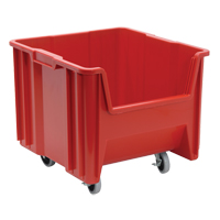 Mobile Giant Stack Container, 12-1/2" H x 16-1/2" W x 17-1/2" D, 250 lbs. Capacity, Red Advanced Consulting and Training Ltd.
