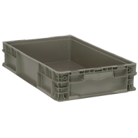 Contenant pliable et empilable, 15" la x 24" p x 5" h, Gris Advanced Consulting and Training Ltd.