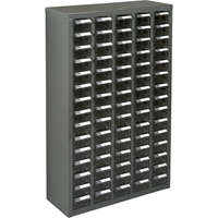 Casiers pour pi&egrave;ces KPC-600, Acier galvanis&eacute;, 75 tiroirs, 23-1/10" x 8-7/10" x 36-9/10", Gris Advanced Consulting and Training Ltd.