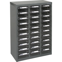 Casiers pour pi&egrave;ces KPC-700, Acier galvanis&eacute;, 30 tiroirs, 17-1/2" x 8-7/10" x 25-3/10", Gris Advanced Consulting and Training Ltd.