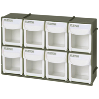 Heavy-Duty Tilt Bin, 11-3/4" W x 2-3/4" D x 7-7/8" H, 8 Drawers Advanced Consulting and Training Ltd.