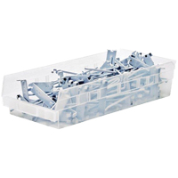 Bacs de rangement pour tablettes, 6-5/8" la x 4" H x 23-5/8" p, Transparent, Capacit&eacute; 50 lb Advanced Consulting and Training Ltd.