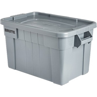 Bac de stockage Brute avec couvercle, 27,88” p x 17,38” la x 15,13” h, Capacit&eacute; 160 lb, Gris Advanced Consulting and Training Ltd.