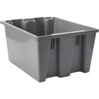 Caisse-palette empilable et emboîtable, 10" x 15,5" x 19,5", Gris Advanced Consulting and Training Ltd.